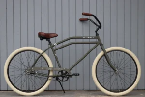 steady original rat rod ratrod cafe racer beach cruiser bike bicycle gray wall 1200x